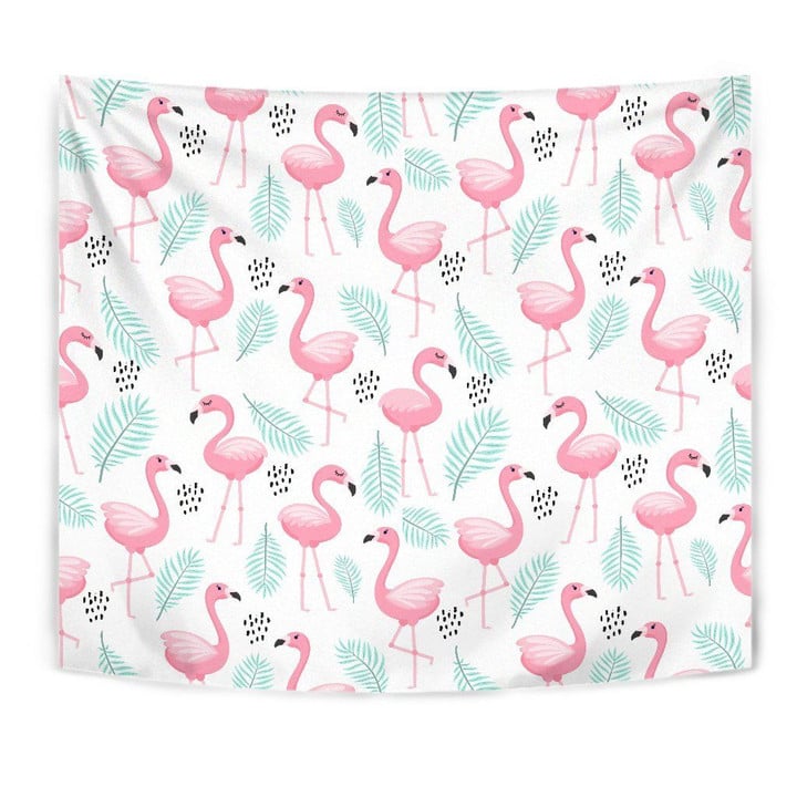 Cute Flamingo 3D Printed Tapestry Wall Decoration