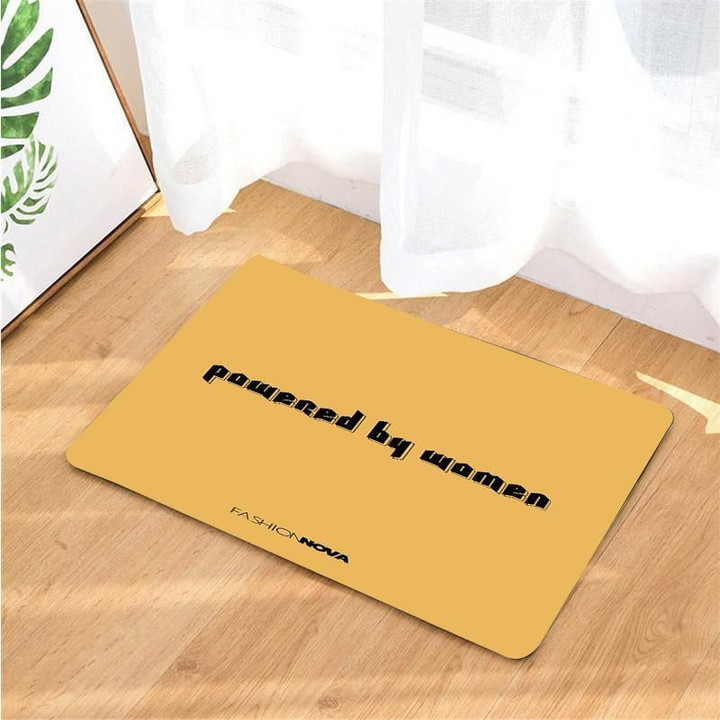 Powered By Women By Fashion Nova Non-Slip Printed Doormat Home Decor Gift Ideas