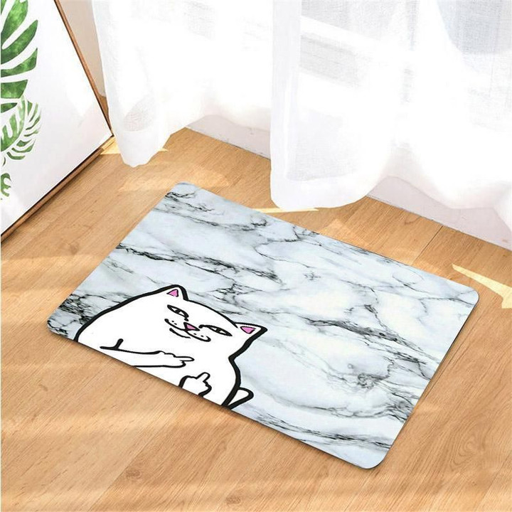 Ripndip Cat And Texture Non-Slip Printed Doormat Home Decor Gift Ideas