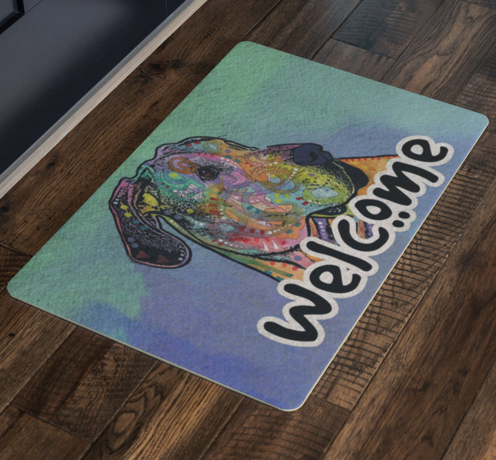 Great Dane Dog Colorful Welcome Door Mat Home Decor