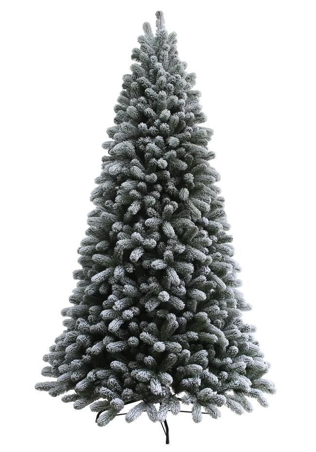 12' King Snow Flocked Quick-Shape Artificial Unlit Christmas Tree Home Decor
