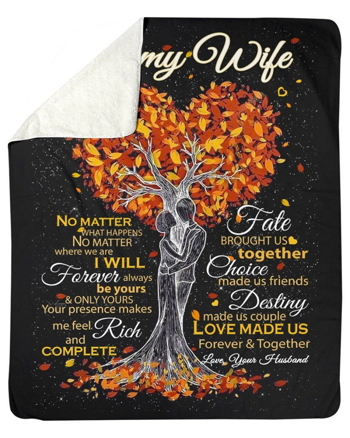 Meaningful Messages From Husband With Loves To Wife Fleece Blanket