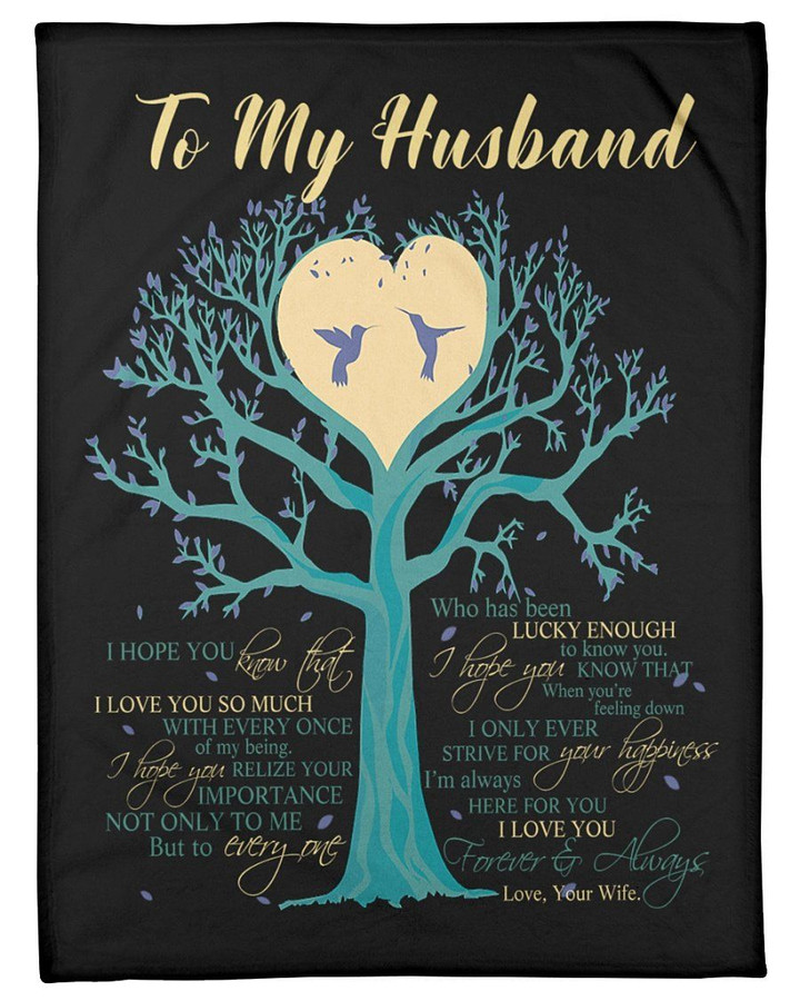 I Love You Forever And Always Great Gift For Husband Fleece Blanket