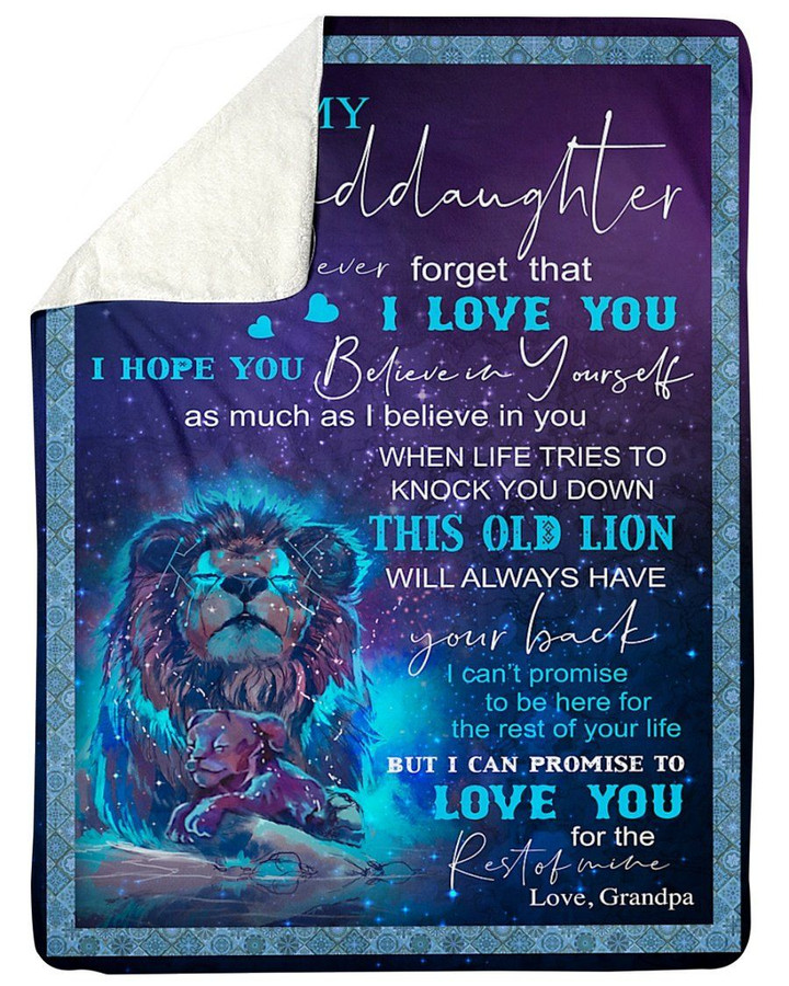 To My Granddaughter I Hope You Believe In Yourself Gifts From Grandma Fleece Blanket