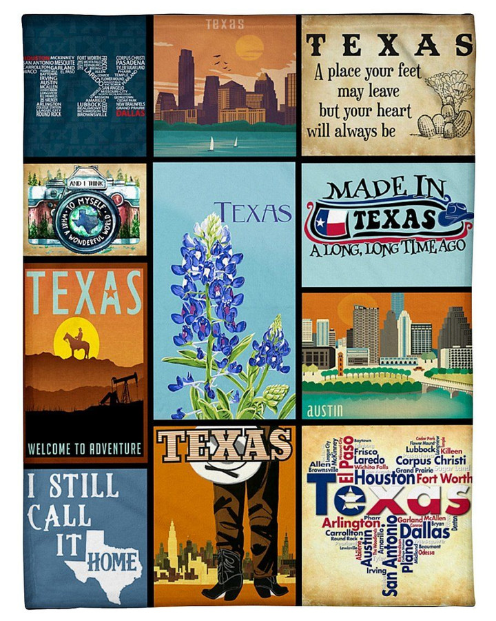 Made In Texas A Long Time Ago Personalized Nation Gifts Fleece Blanket
