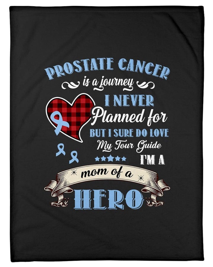 Prostate Cancer Never Give Up Fleece Blanket