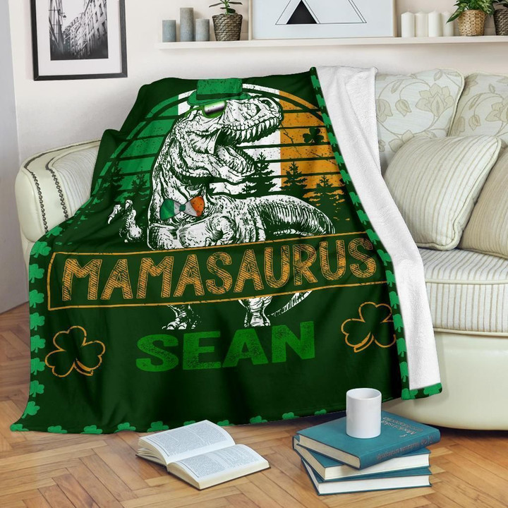 Mamasaurus Sean Custom Design Soft Blanket For Boys