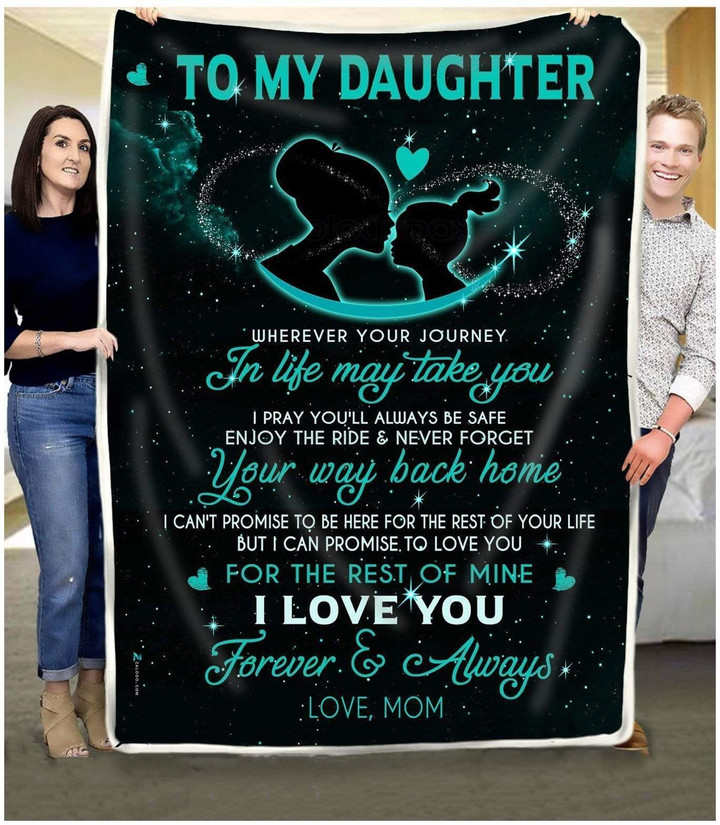 Never Forget Your Way Back Home Blanket Gift For Daughter