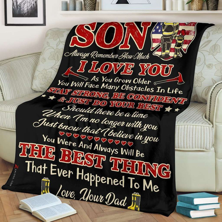 Always Remember How Much I Love You Gift For Son Blanket