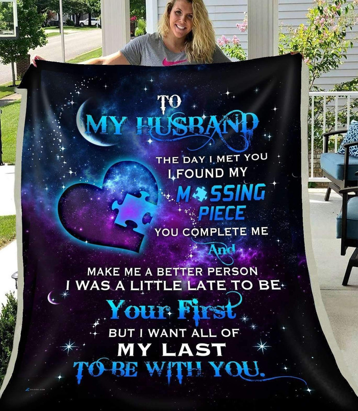 Blanket Gift For Husband You Complete Me