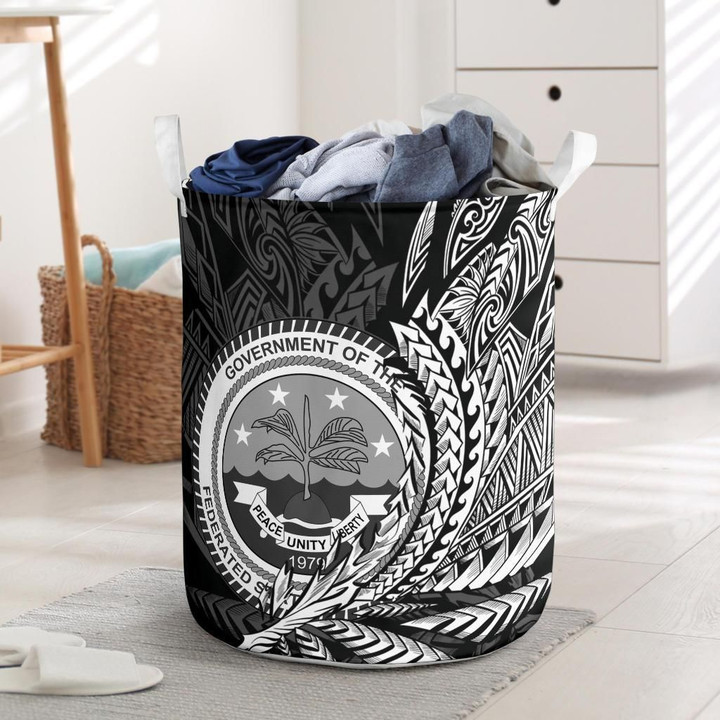 Federated States Of Micronesia Wings Style Printed Laundry Basket