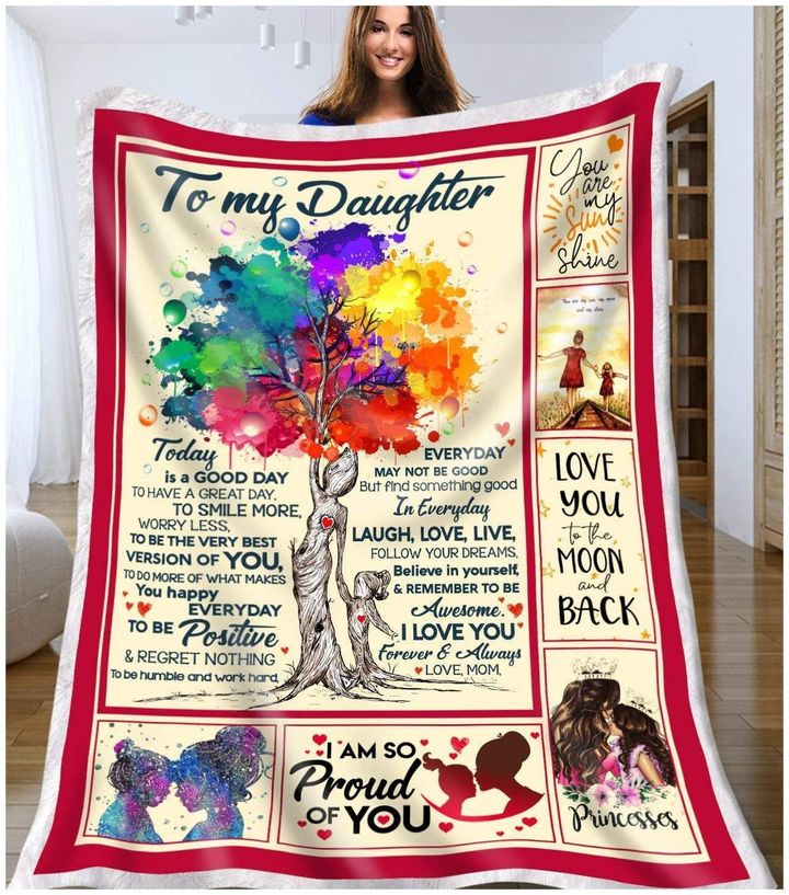 Blanket Gift For Daughter I Am So Proud Of You