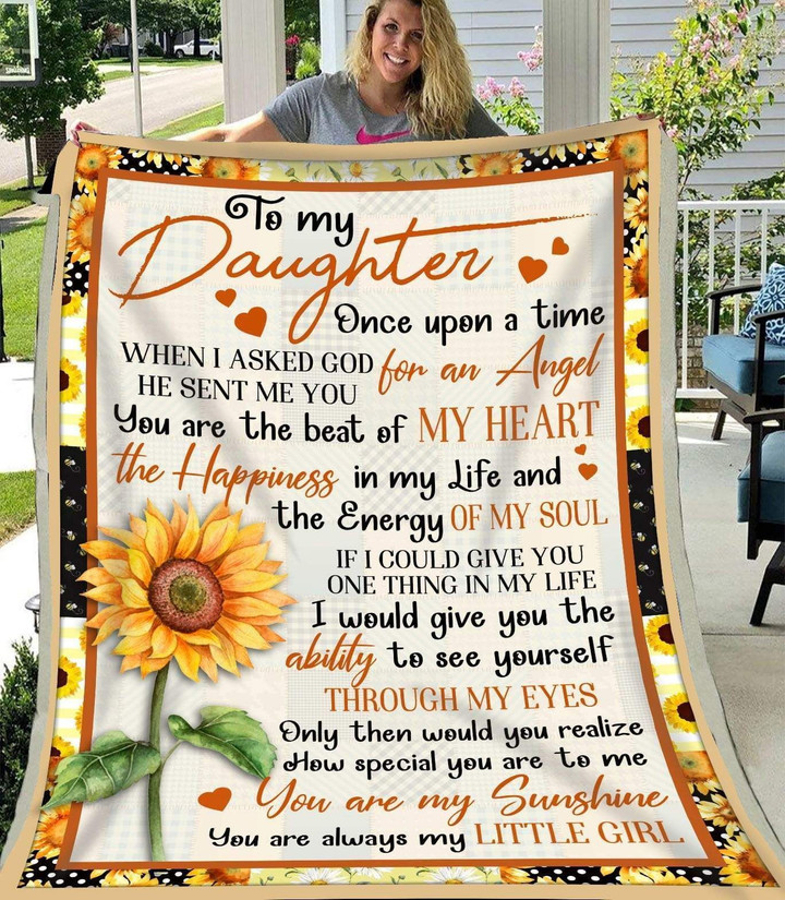 Blanket Gift For Daughter You Are My Sunshine