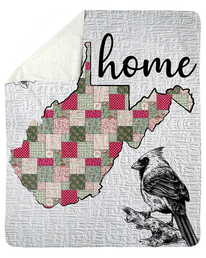 Unique West Virginia Is Home Custom Design Fleece Blanket