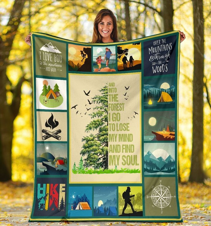 And Into The Forest I Go To Lose My Mind Fleece Blanket