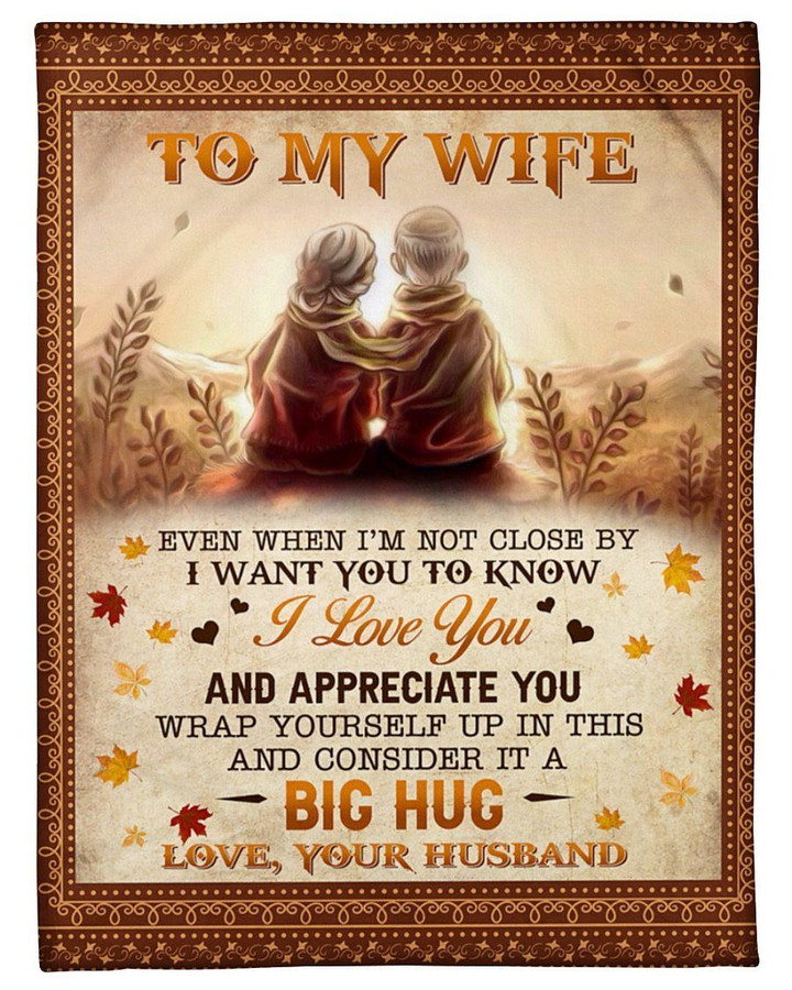 Couple Husband To Wife I Love You Fleece Blanket Fleece Blanket