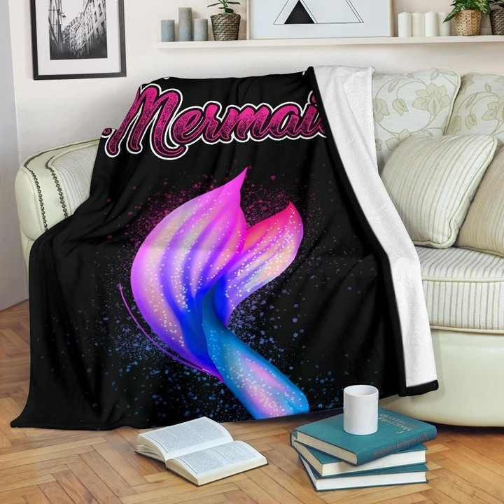 Mermaid Tail Fleece Blanket Funny For Mermaid Lovers