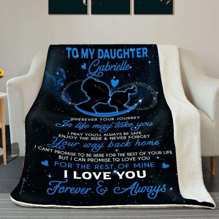 Blanket Gift For Daughter Gabrielle Love You Forever