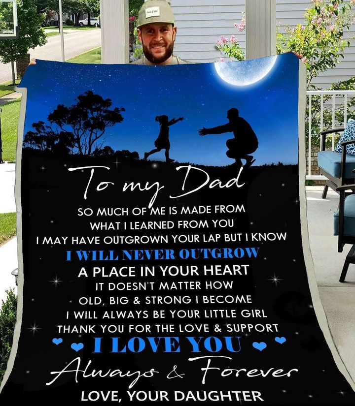 Blanket Daughter Gift For Dad Thank You For The Love And Support
