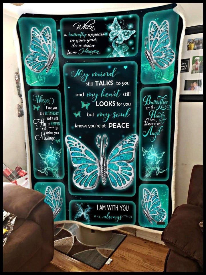 Butterfly Blanket I Am With You Always Gift For Daughter