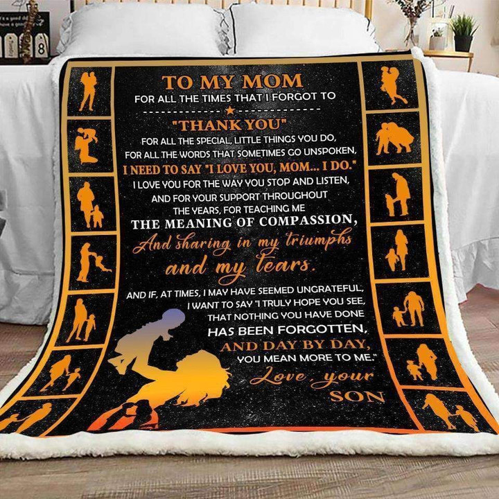 Blanket Gift For Mom Thanks For All Little Things You Do