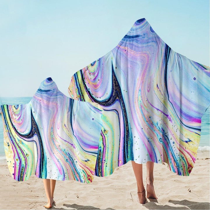 Maya Bay Colored Liquid Hooded Towel