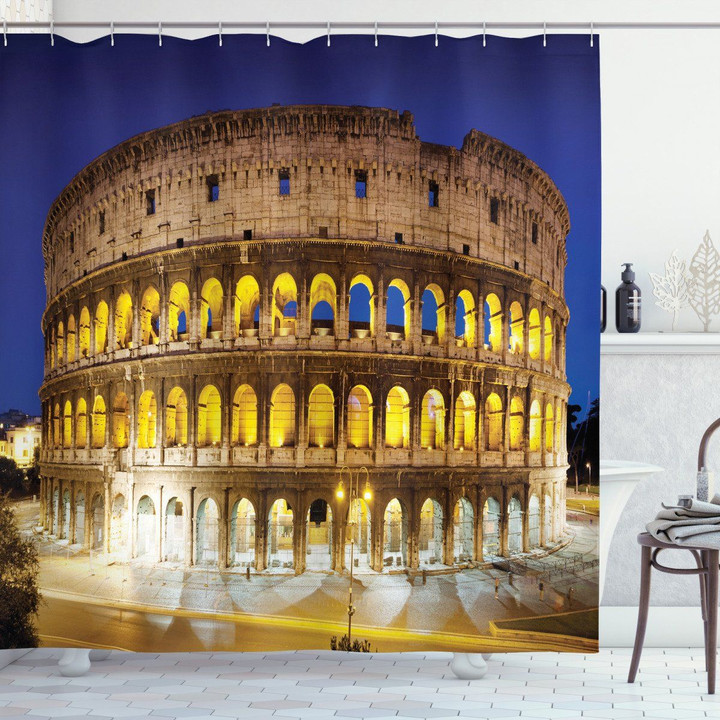 Historical Colosseum Photo Shower Curtain Home Decor