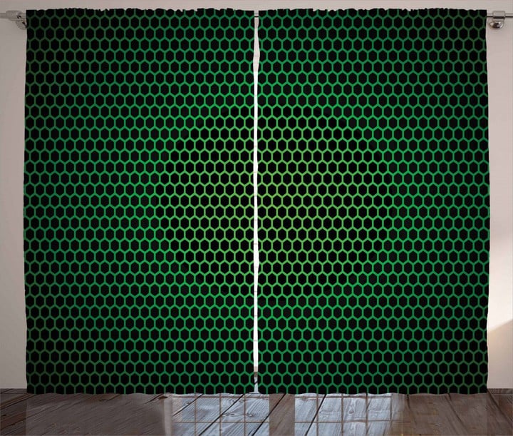 Grid Tile Polygons Window Curtain Door Curtain