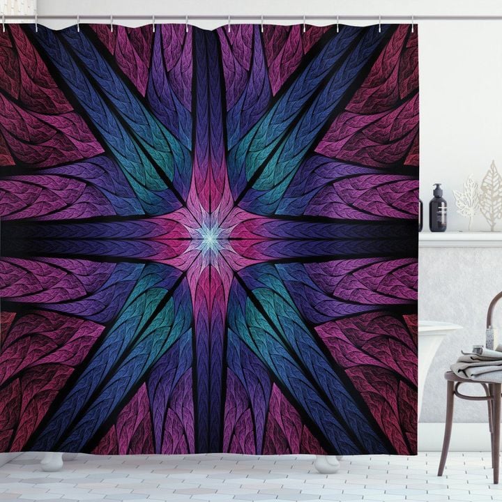 Psychedelic Vivid Art Shower Curtain Home Decor