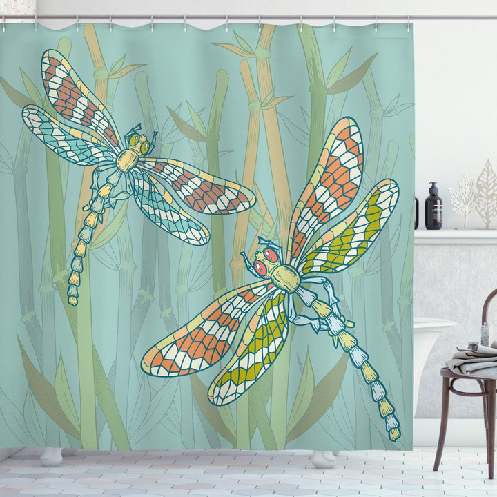 Doodle Art Butterfly Shower Curtain Home Decor