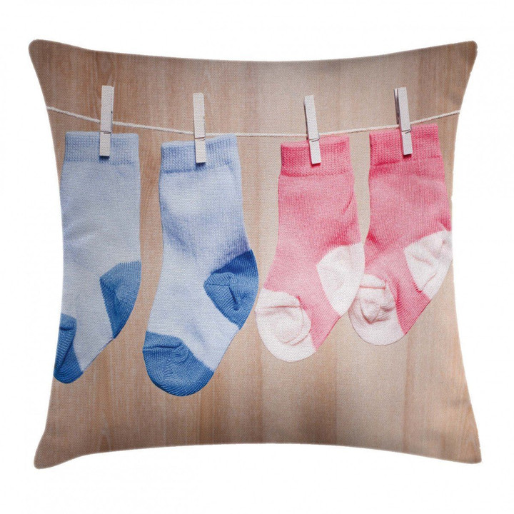 Baby Socks Newborn Pattern Printed Cushion Cover
