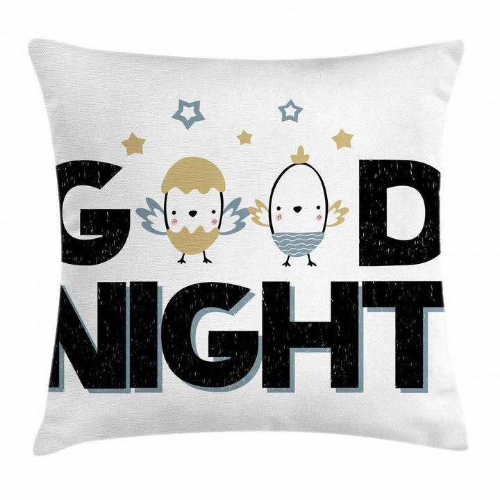 Night And Nesting Eggs Pattern Printed Cushion Covercover