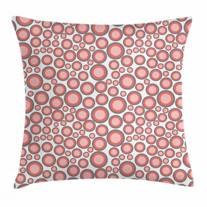 Circle Of Different Sizes Art Printed Cushion Cover