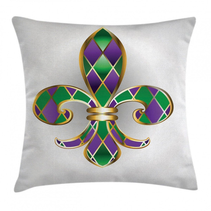 Lily Royalty In White Art Printed Cushion Cover