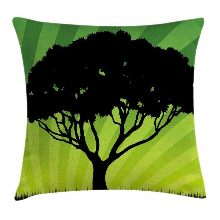 Funky Sunset Nature Art Printed Cushion Cover Home Decor