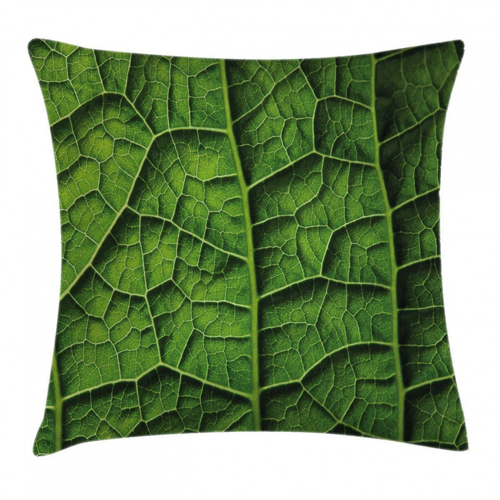 Forest Tree Leaf Texture Art Printed Cushion Cover