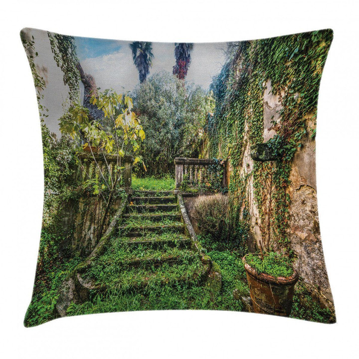 Floral Ivy Fairy Theme Art Printed Cushion Cover