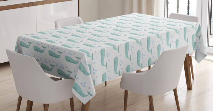 Abstract Marine Mammal Art Printed Tablecloth Home Decor