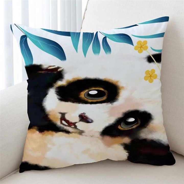Adorable Panda Bear Cub Animal Cushion Pillow Cover