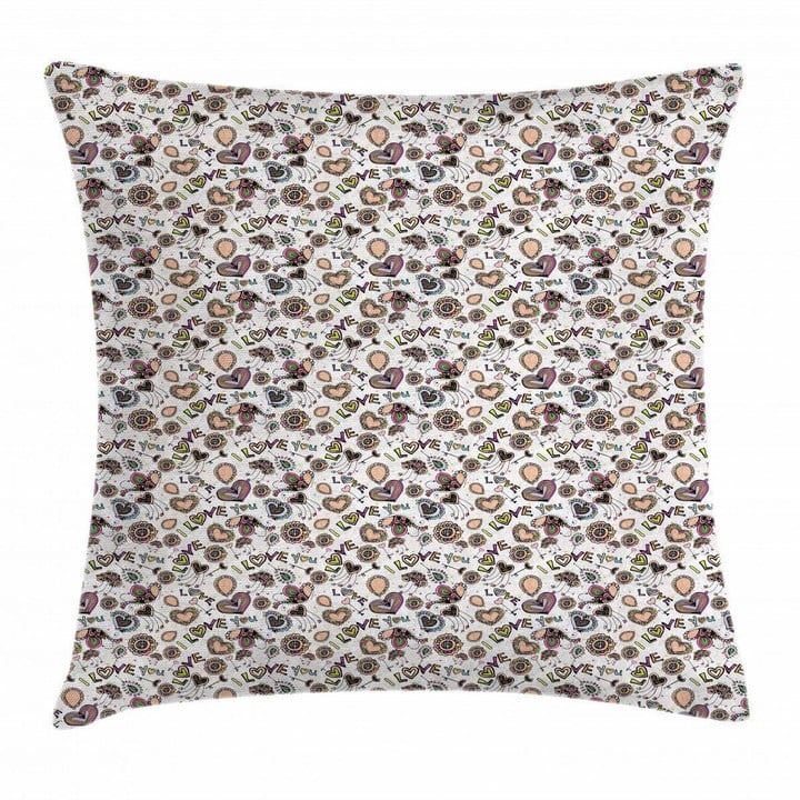 Abstract Amour Pattern Cushion Cover Home Decor