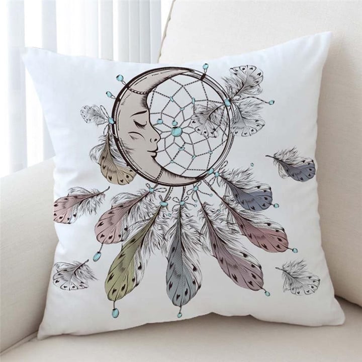 Stylized Moon Catcher Cushion Cover
