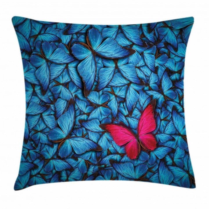 Large Bugs Lepidoptera Art Pattern Printed Cushion Cover