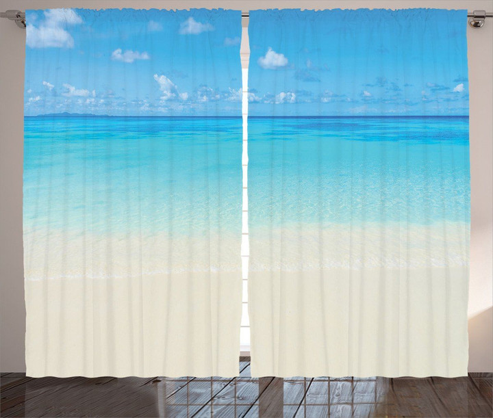 Caribbean Sea Beach Window Curtain Home Decor