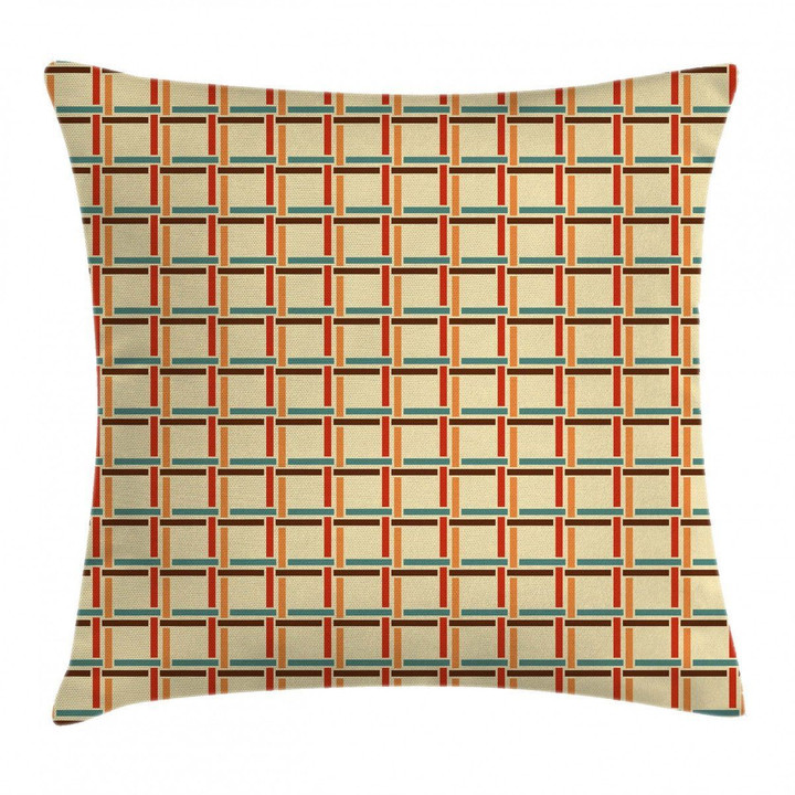 Colorful Linked Lines Printed Cushion Cover Home Decor
