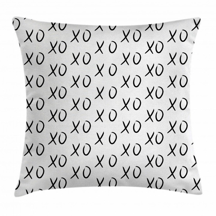 Affection Expression Kisses Pattern Printed Cushion Cover