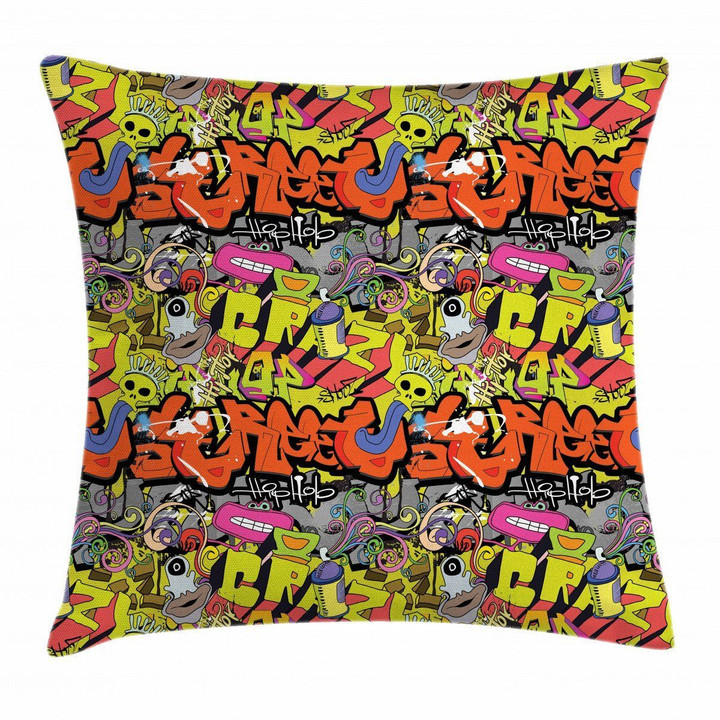 Hip Hop Culture Design Art Printed Cushion Cover