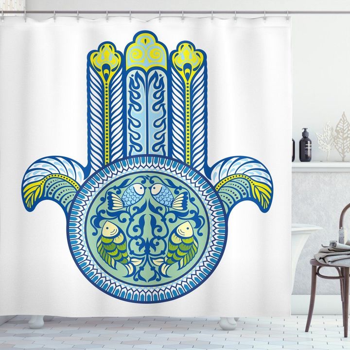 Mysticism Koi Fish Printed Shower Curtain Home Decor