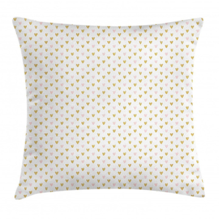 Even Hearts Art Pattern Printed Cushion Cover
