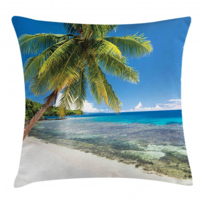 Island Paradise For Travelers Printed Cushion Cover Home Decor