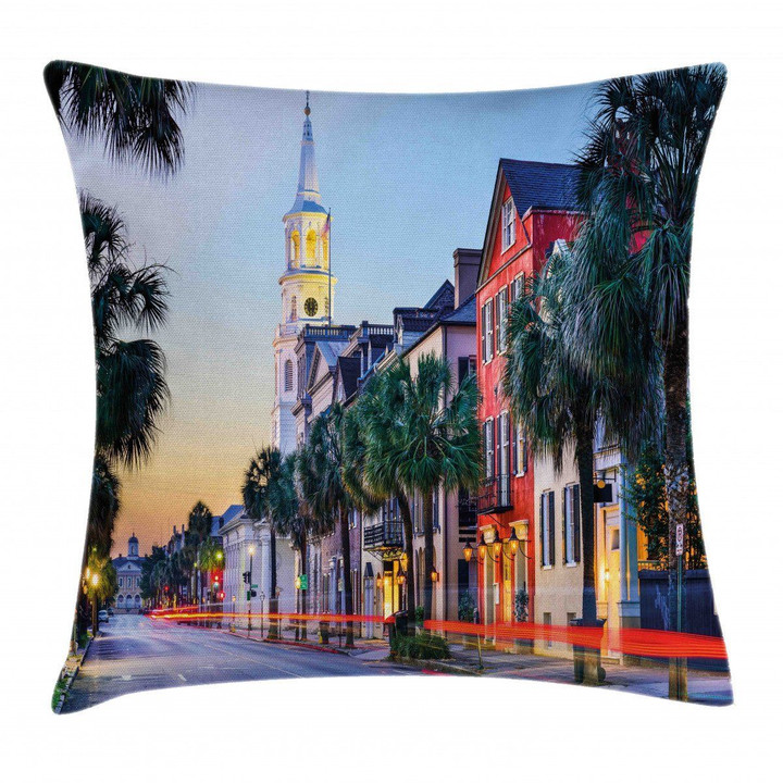 Southern Attractions Art Pattern Printed Cushion Cover